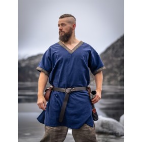 Wikinger Tunika kurzam "Loki" Blau XL
