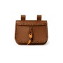 Mittelalter Leder Gürteltasche "Volmar" Braun