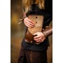 Mittelalter Leder Gürteltasche "Volmar" Braun