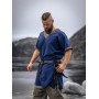 Wikinger Tunika kurzam "Loki" Blau 4XL