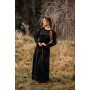 Wikinger Unterkleid Helga Schwarz XL