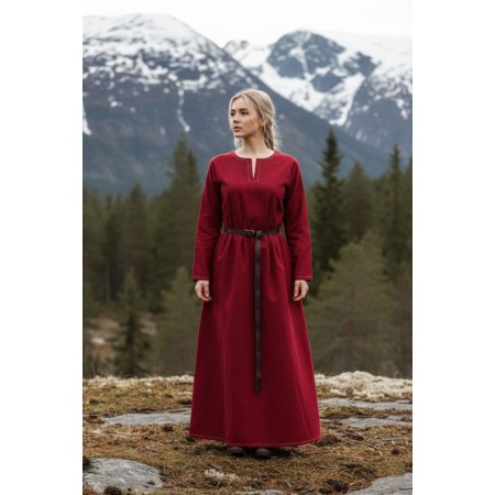 Wikinger Unterkleid Helga Rot XXL
