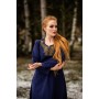 Wikinger Kleid Aslaug Blau M