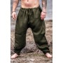 Wikinger Rushose Leinen "Wodan" Olive S