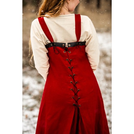 Wikinger Leinen Überkleid Alena Rot L/XL