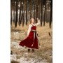 Wikinger Leinen Überkleid Alena Rot S/M