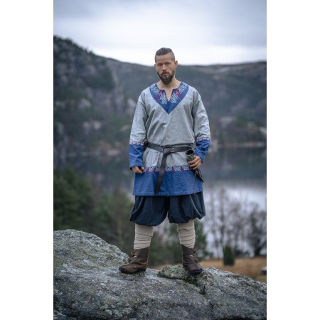 Wikinger Tunika Freydis Grau Unisex S/M