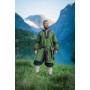 Herren Wikinger Tunika "Leif" mit Lederapplikationen Grün 2XL