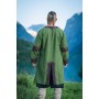 Herren Wikinger Tunika "Leif" mit Lederapplikationen Grün 3XL