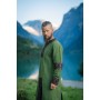 Herren Wikinger Tunika "Leif" mit Lederapplikationen Grün XL
