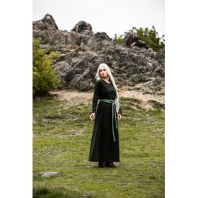Damen Kleid "Alvilda" mit Rundhalsausschnitt Grün 3XL