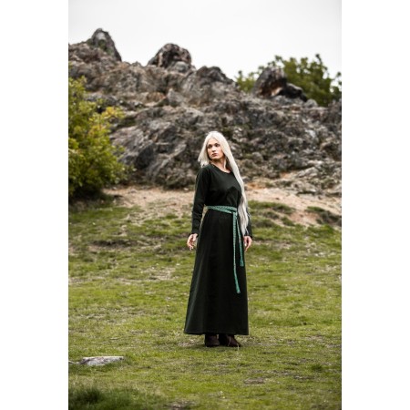 Damen Kleid "Alvilda" mit Rundhalsausschnitt Grün XL