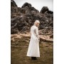Damen Kleid "Alvilda" mit Rundhalsausschnitt Natur 2XL