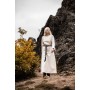 Damen Kleid "Alvilda" mit Rundhalsausschnitt Natur XL