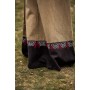 Damen Wikinger Kleid "Idun" mit Stickerei Sand M