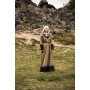 Damen Wikinger Kleid "Idun" mit Stickerei Sand S