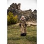 Damen Wikinger Kleid "Idun" mit Stickerei Sand XL