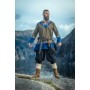 Wikinger Tunika Freydis Olive/Blau Unisex L/XL