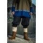 Wikinger Tunika Freydis Olive/Blau Unisex XXL/XXXL