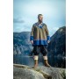 Wikinger Tunika Freydis Olive/Blau Unisex XXL/XXXL