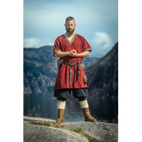 Wikinger Tunika kurzam "Loki" Rot 4XL