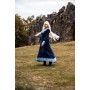 Wikinger Kleid Jorunn Blau S