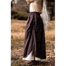 Mittelalter Rock "Elise" Braun/Natur L/XL