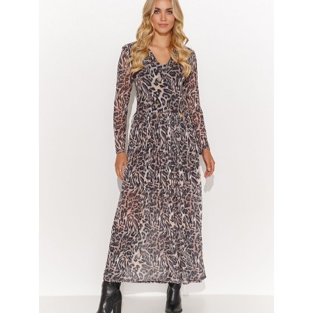 Robe de jour model 184807 Makadamia