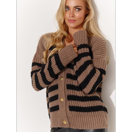 Cardigan model 185291 Makadamia