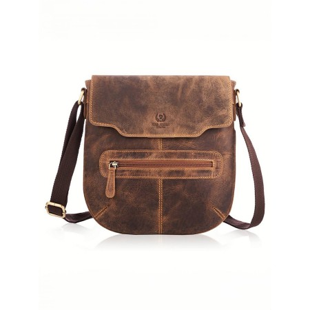 Sac en cuir naturel model 191537 Galanter