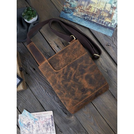 Sac en cuir naturel model 191538 Galanter