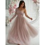 Robe longue model 192637 Bicotone
