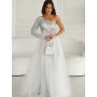 Robe longue model 192638 Bicotone
