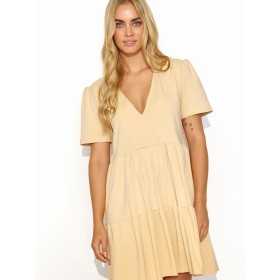 Robe de jour model 192947 Makadamia