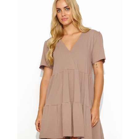 Robe de jour model 192948 Makadamia