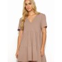 Robe de jour model 192948 Makadamia