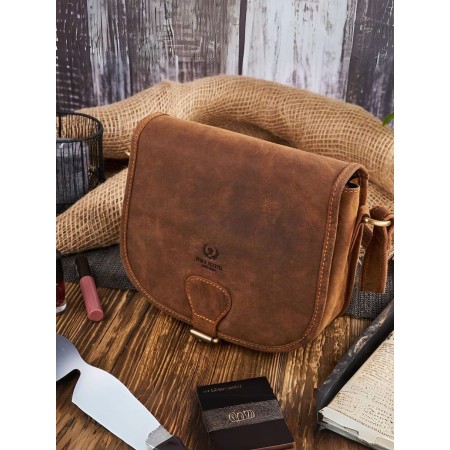 Sac en cuir naturel model 193247 Galanter