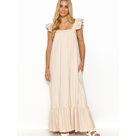 Robe de jour model 194343 Makadamia