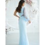 Robe longue model 198817 Bicotone