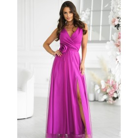 Robe longue model 199325 Bicotone