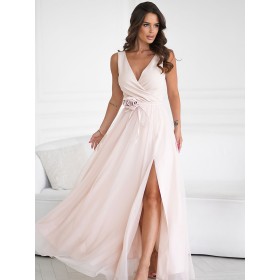 Robe longue model 199328 Bicotone