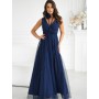 Robe longue model 199330 Bicotone