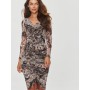 Robe de jour model 202966 Makadamia