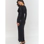 Robe longue model 209577 Makadamia