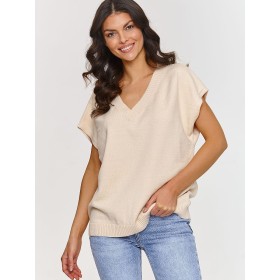 Gilet model 209737 Makadamia