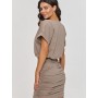 Robe de jour model 209740 Makadamia