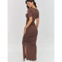 Robe de jour model 209749 Makadamia