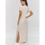 Robe de jour model 209855 Makadamia