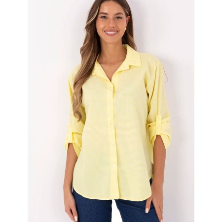 Chemise manche longue model 210005 Italy Moda