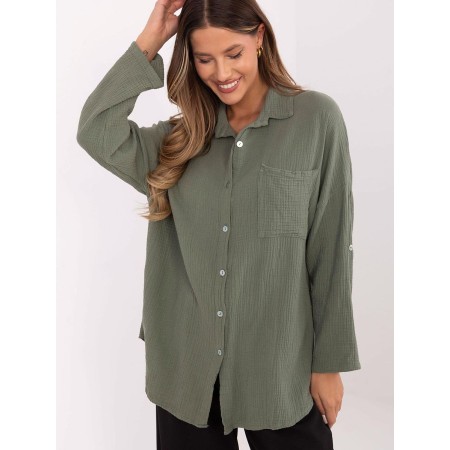 Chemise manche longue model 210009 Italy Moda